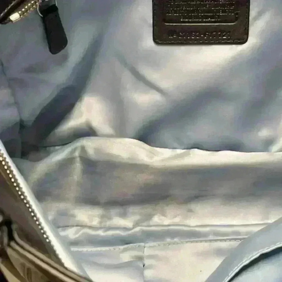 Coach Gallery East West Leather Tote Shoulder Bag Black - Picture 13 of 15